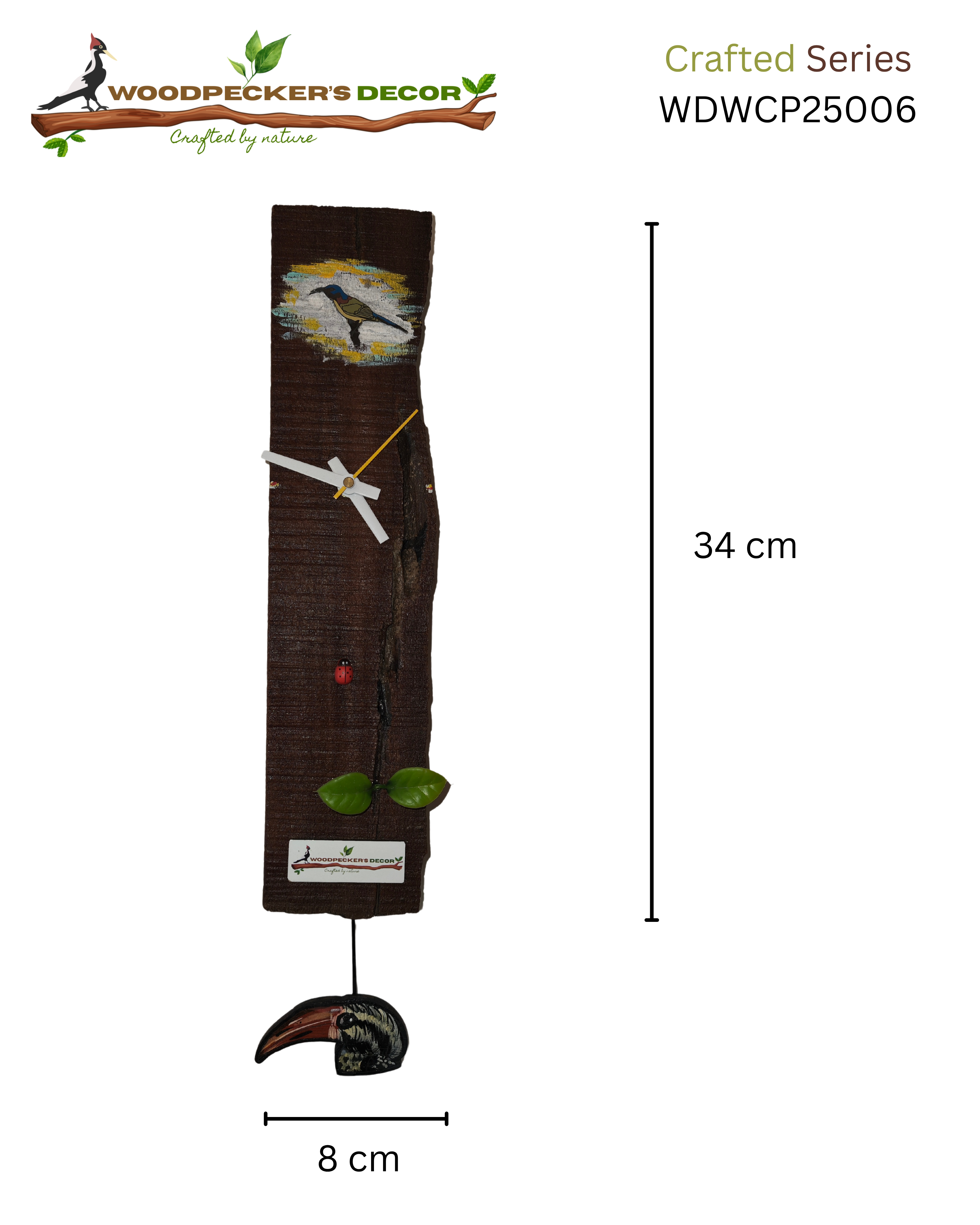 Sustainable Sunbird and hornbill Clock