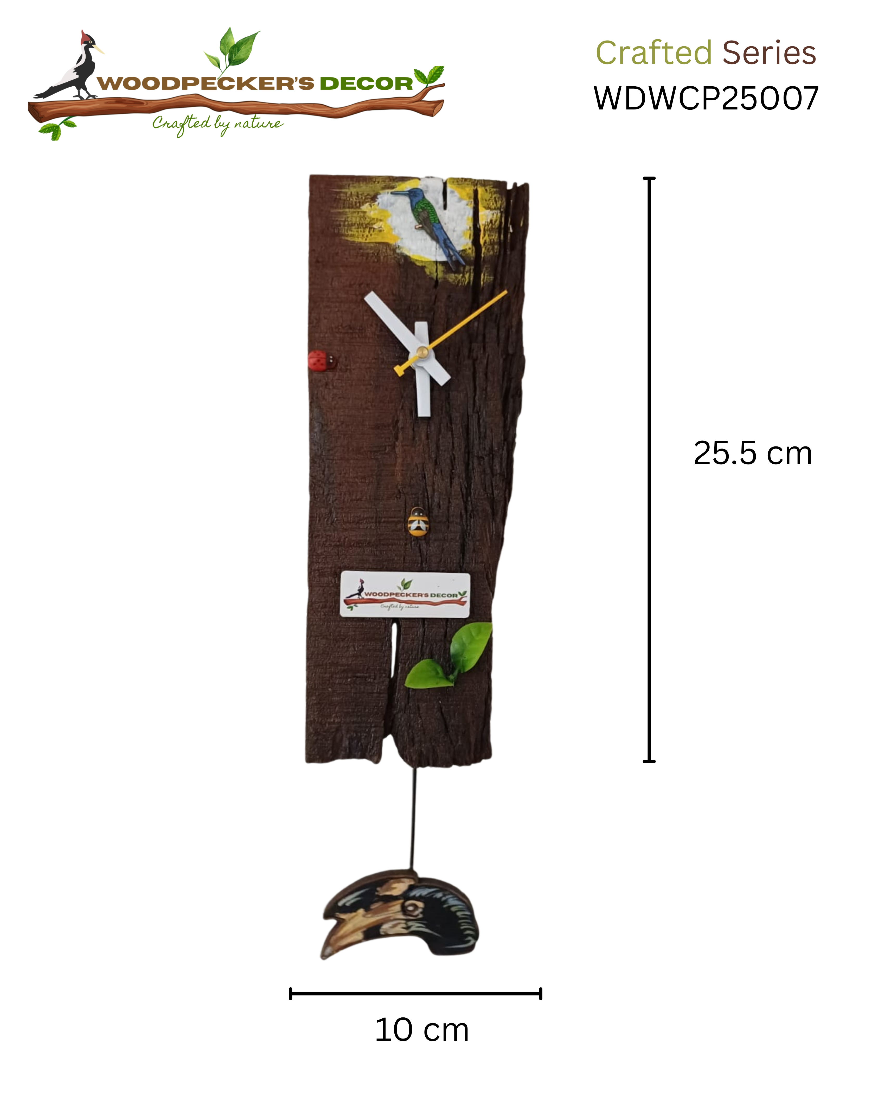 Sustainable Forest Hummingbird Clock