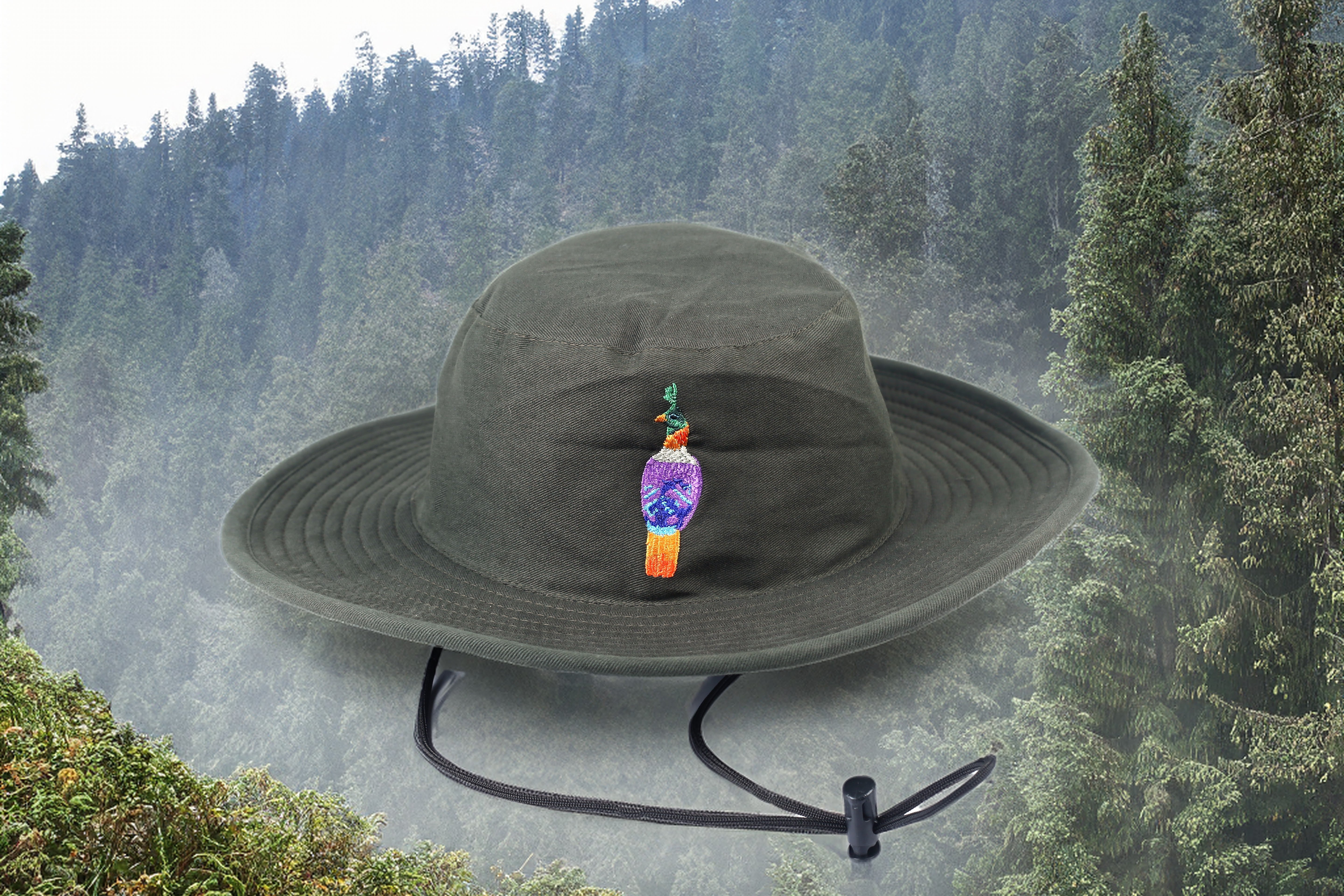 Himalayan Elegance: Himalayan Monal Embroidered Hat