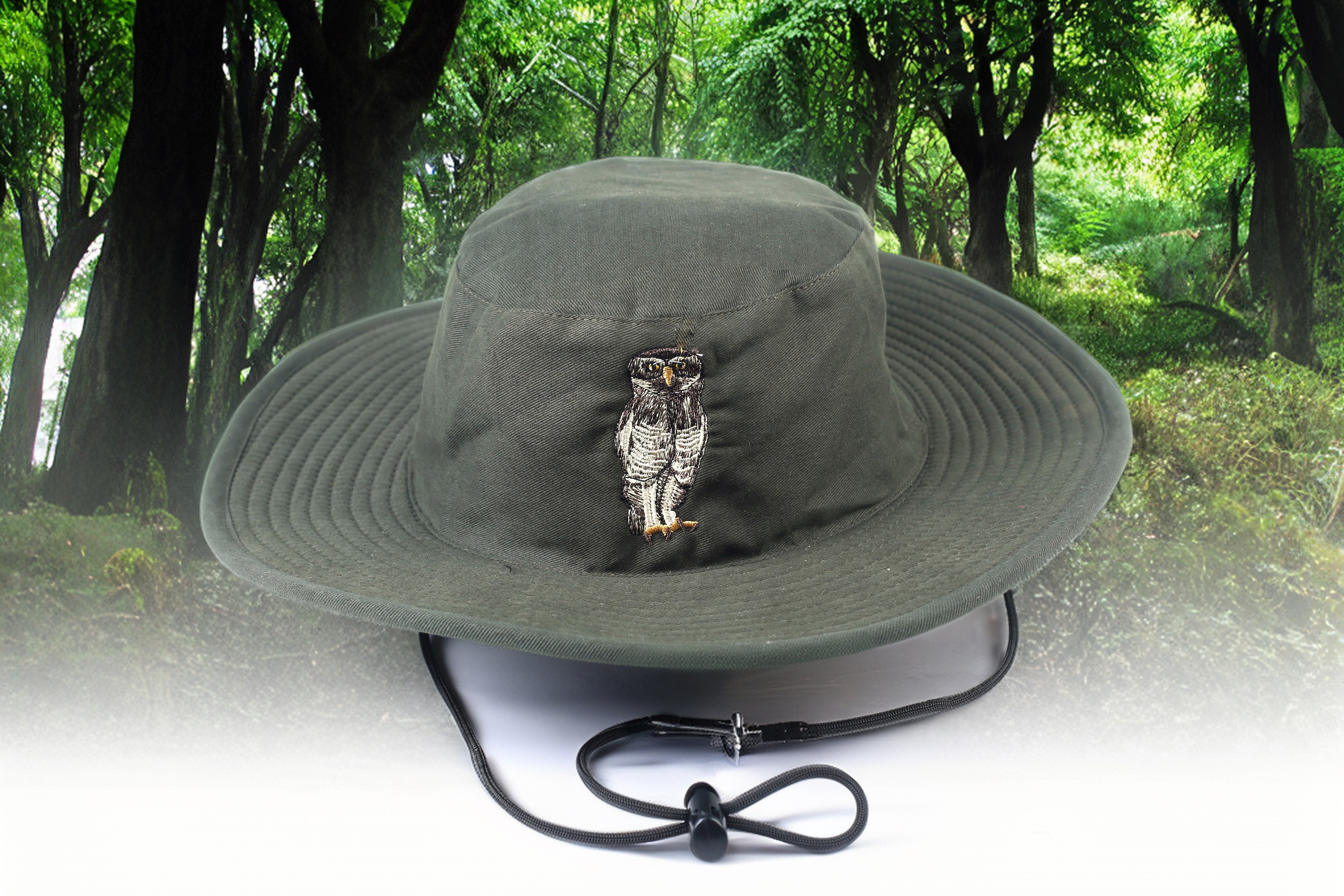 Rare and Regal:Forest Owlet Embroidered Hat