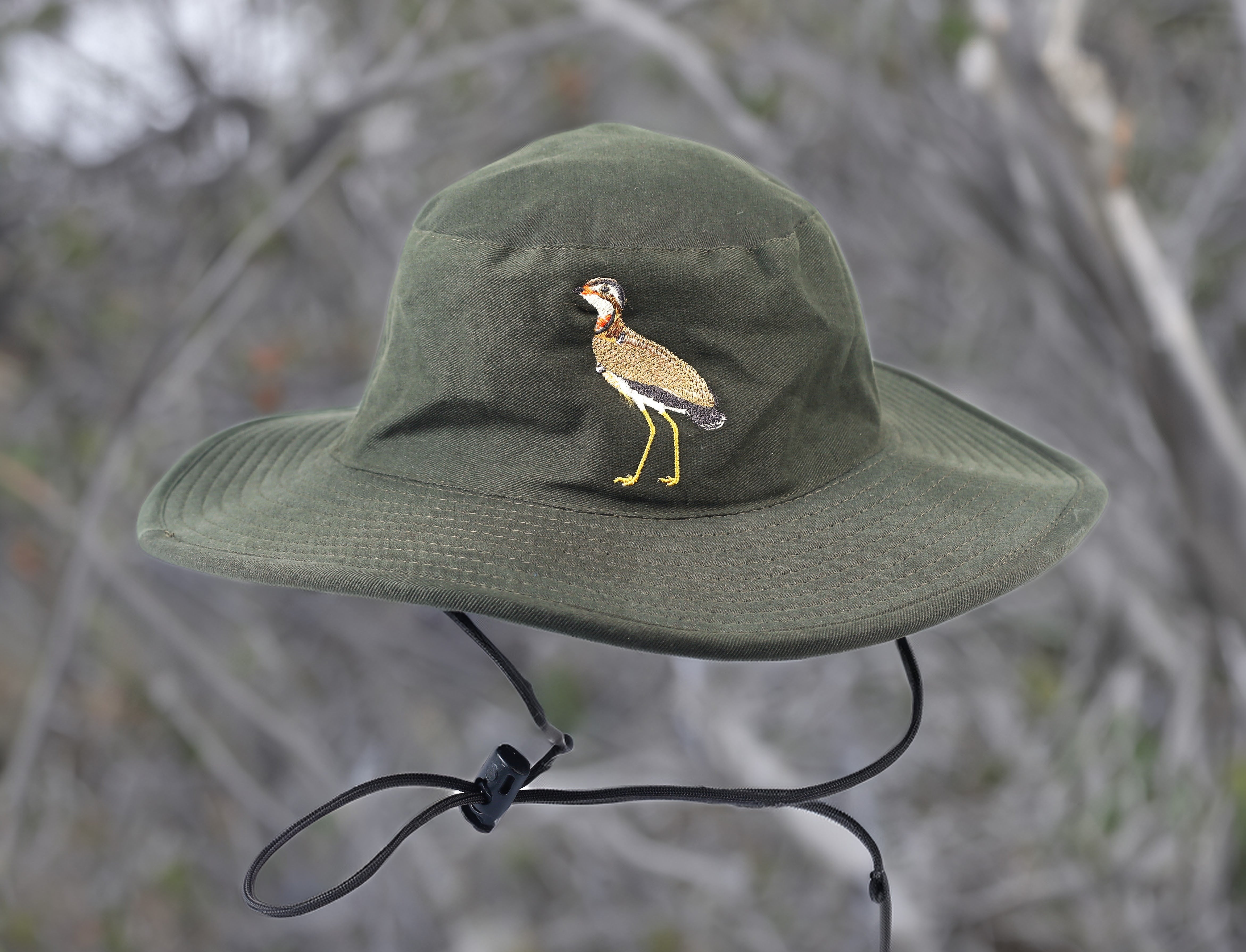 Ultra-Rare Elegance:Jerdon’s Courser Embroidered Hat