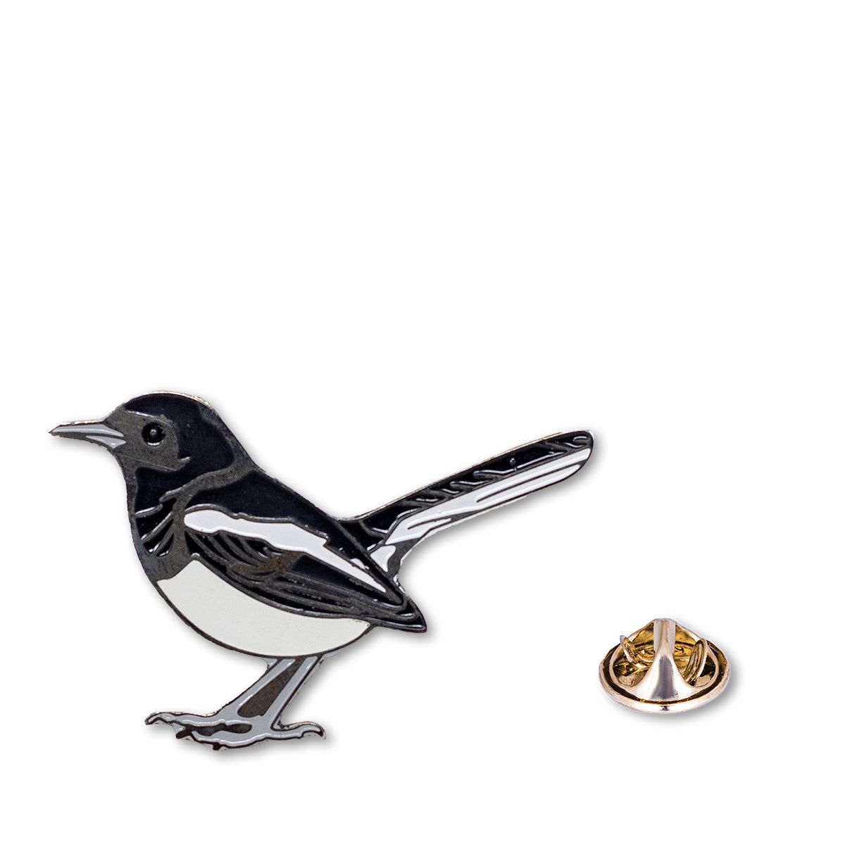 Oriental Magpie Robin Lapel Pin