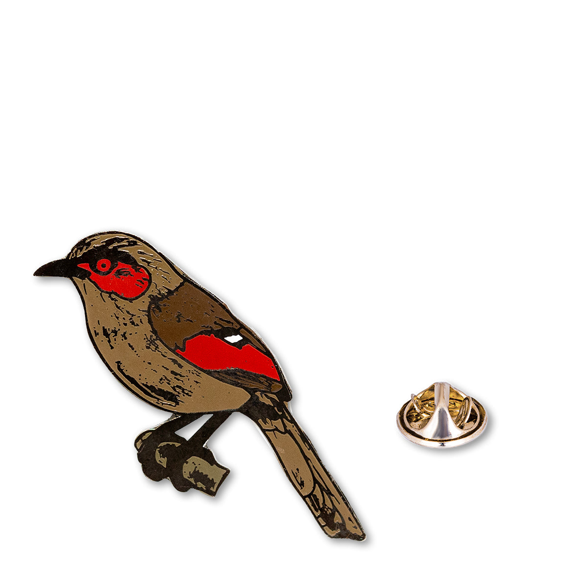 Red Faced Liocichla Lapel Pin