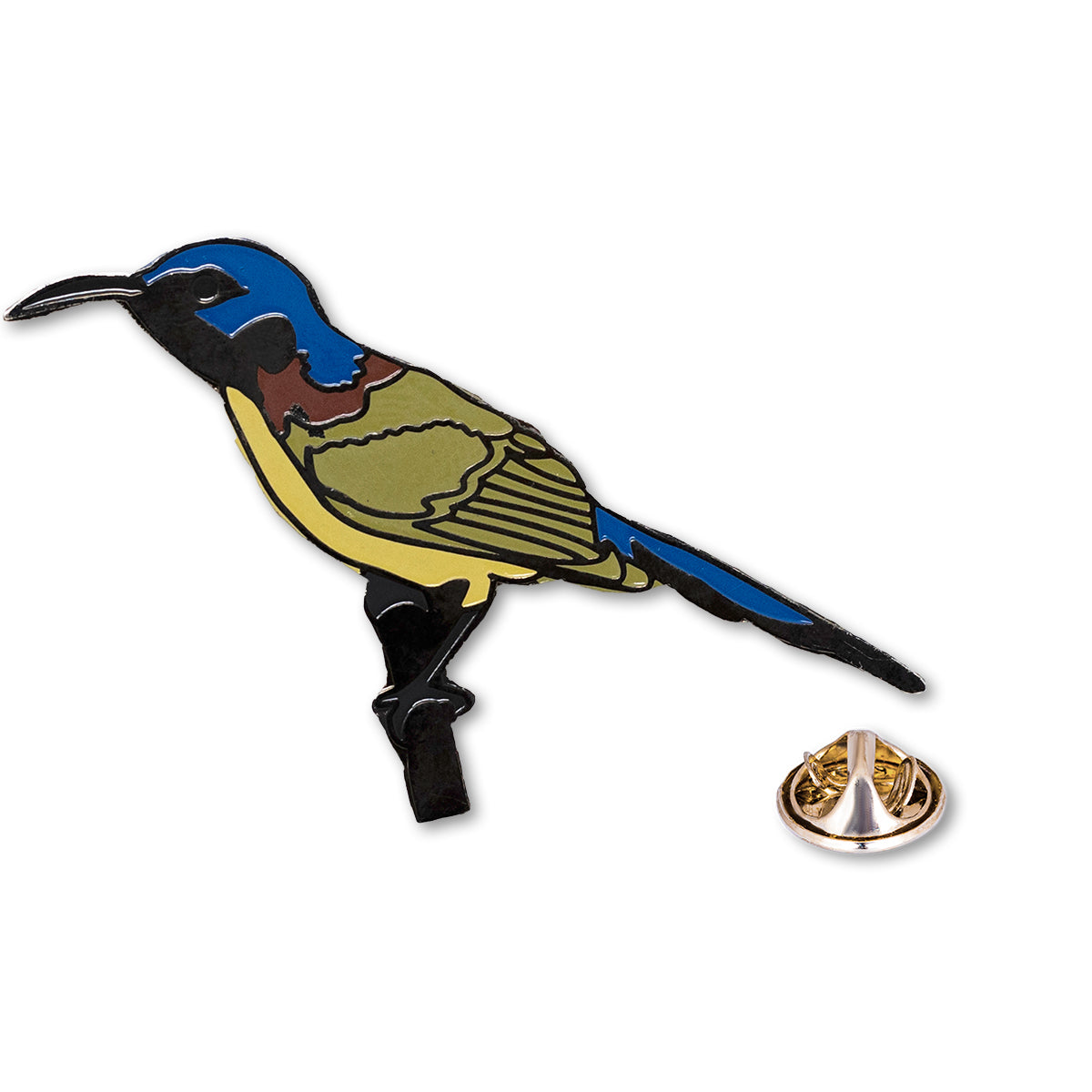 Green Tailed Sunbird Lapel Pin